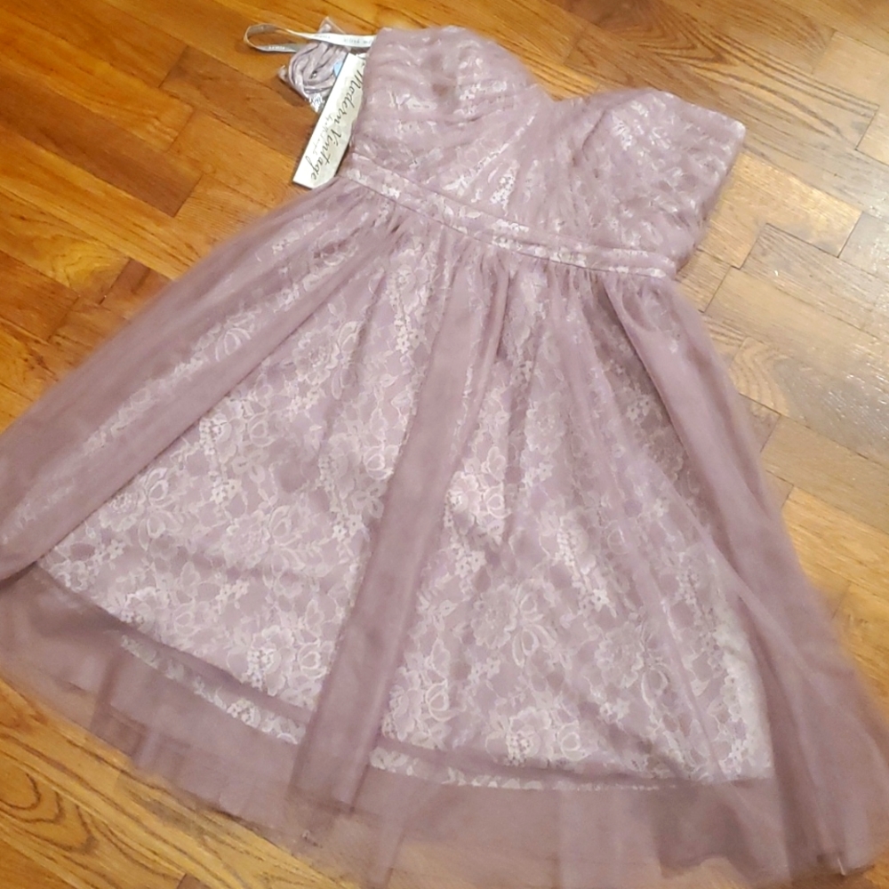 🆕️ALFRED ANGELO Modern Vintage SHORT Sleeveless BRIDESMAID/ Prom Dress Sz 10